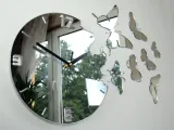 zegar-scienny-modernclock-motyle-lustro-diy-stan-nowy