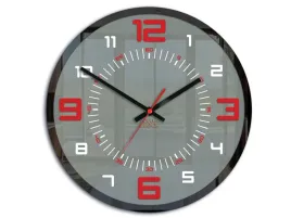 zegar-scienny-orion-szaro-czerwony-30-cm-elegancki