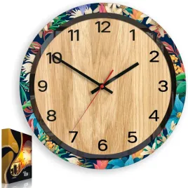 zegar-scienny-drewniany-paryz-koralowy-33cm-cichy