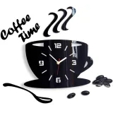 zegar-scienny-kuchenny-modernclock-coffe-time-3d-stan-nowy