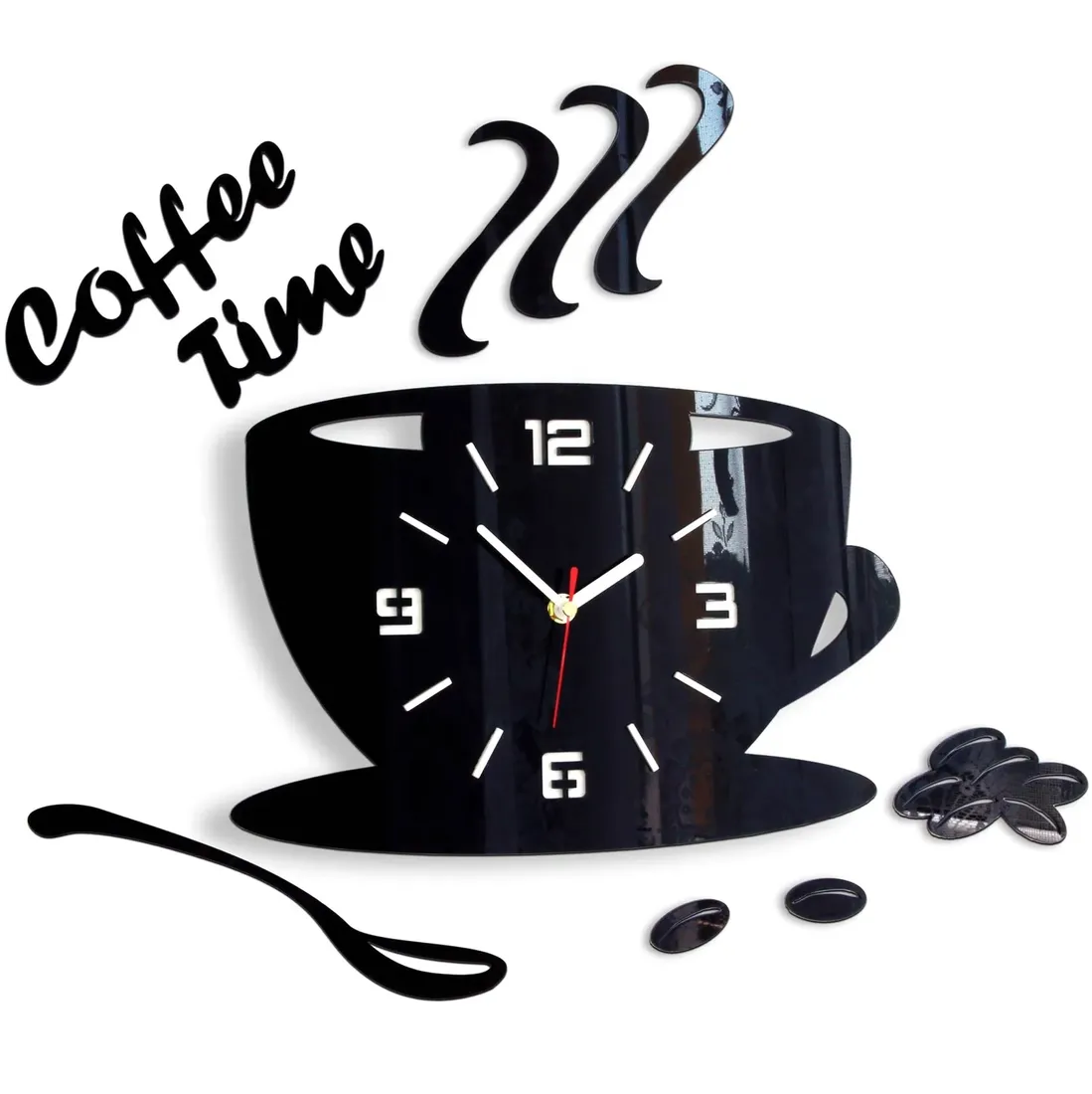 zegar-scienny-kuchenny-modernclock-coffe-time-3d