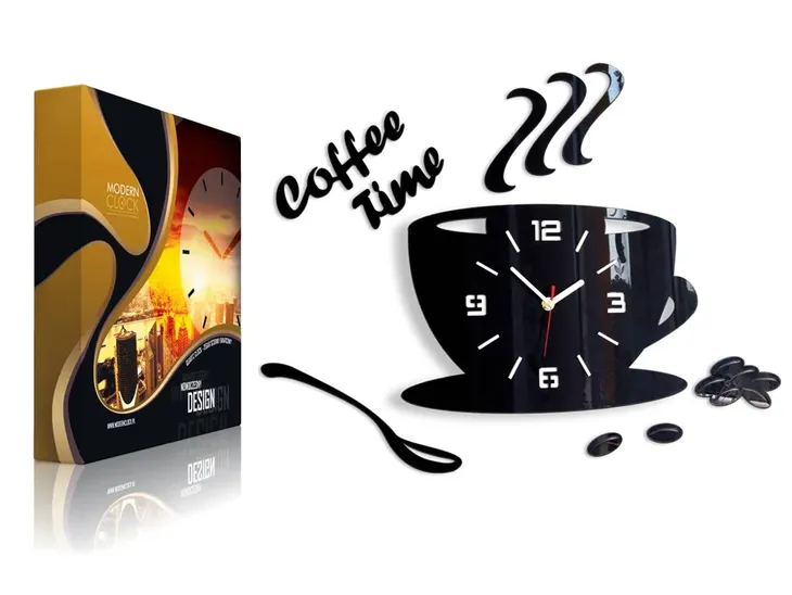 zegar-scienny-kuchenny-modernclock-coffe-time-3d-typ-scienny