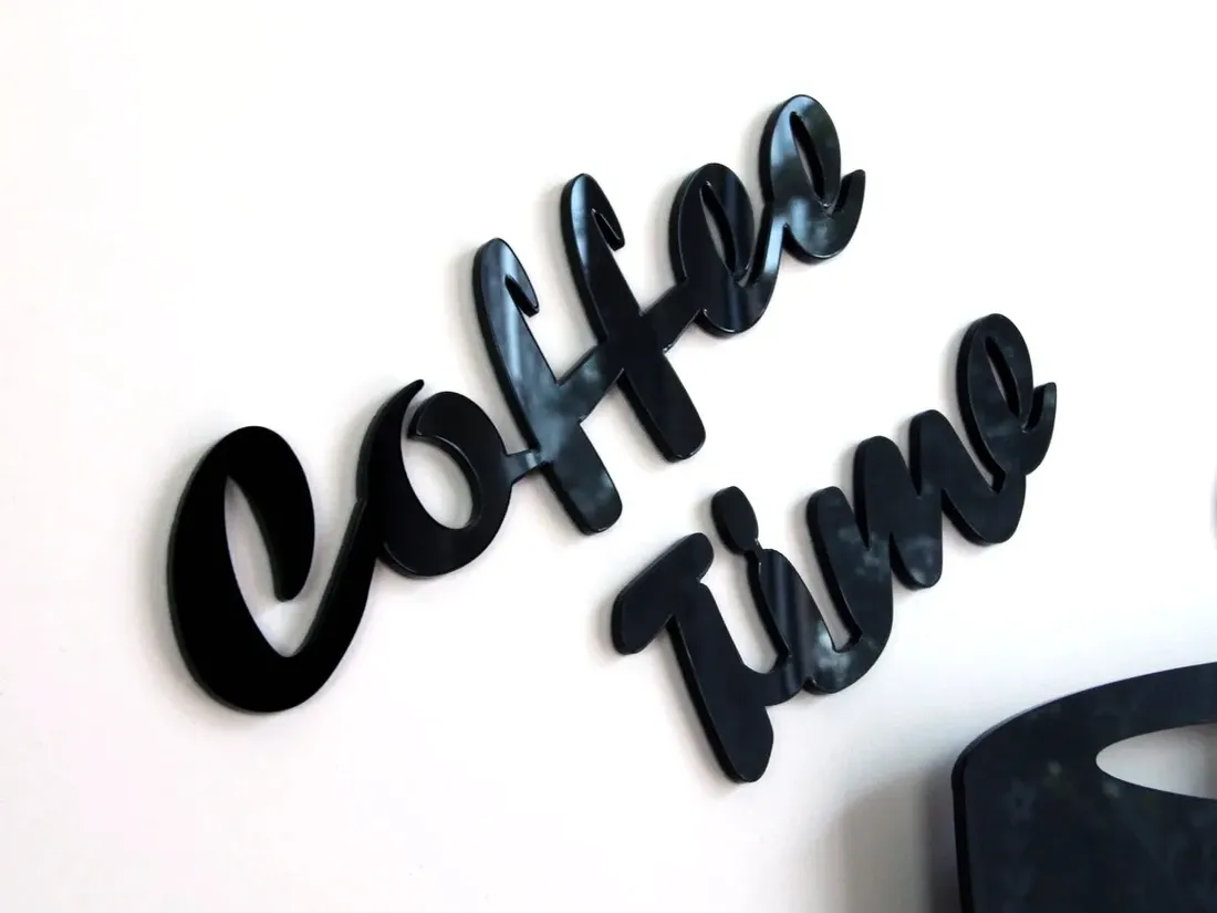 zegar-scienny-kuchenny-modernclock-coffe-time-3d-stan-nowy