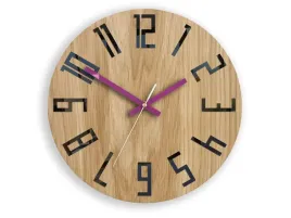 zegar-drewniany-dab-slim-wood-violet-modernclock