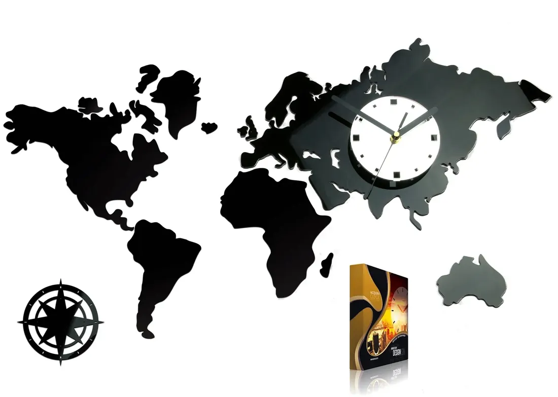 zegar-scienny-modernclock-mapa-swiata-diy