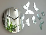 zegar-scienny-modernclock-motyle-lustro-diy-marka-modernclock