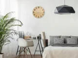 zegar-scienny-dab-copper-3d-drewniany-styl-linia-wiszace