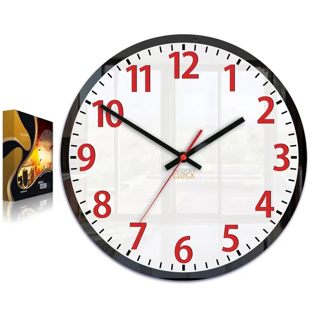 zegar-scienny-louis-czerwony-30-cm-cichy-marka-modernclock