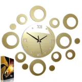 zegar-scienny-modernclock-ring-zloty-okragly-diy-kolor-czarny