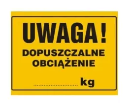 tablica-tabliczka-dopuszczalne-obciazenie-20x33