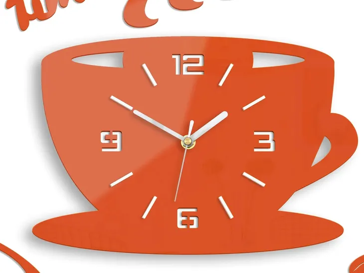 zegar-scienny-modernclock-filizanka-3d-pomarancz-marka-modernclock