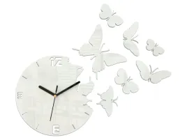 zegar-scienny-modernclock-motyl-bialy-diy