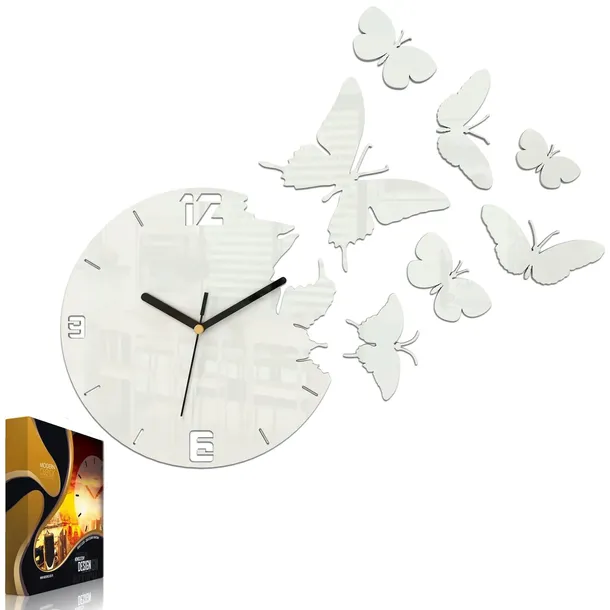 zegar-scienny-modernclock-motyl-bialy-diy-marka-modernclock