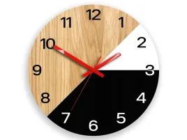 zegar-scienny-drewniany-teksas-wood-czerwony-33-cm