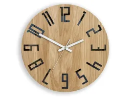zegar-drewniany-dab-slim-wood-white-modernclock