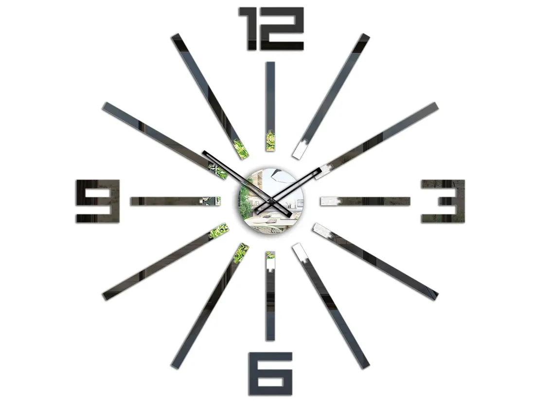 zegar-scienny-modernclock-sheen-czarny-cichy-stan-nowy