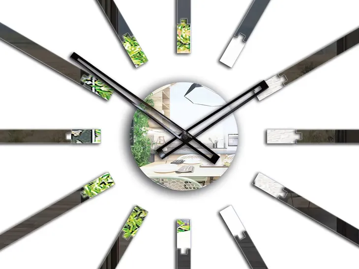 zegar-scienny-modernclock-sheen-czarny-cichy-linia-sheen