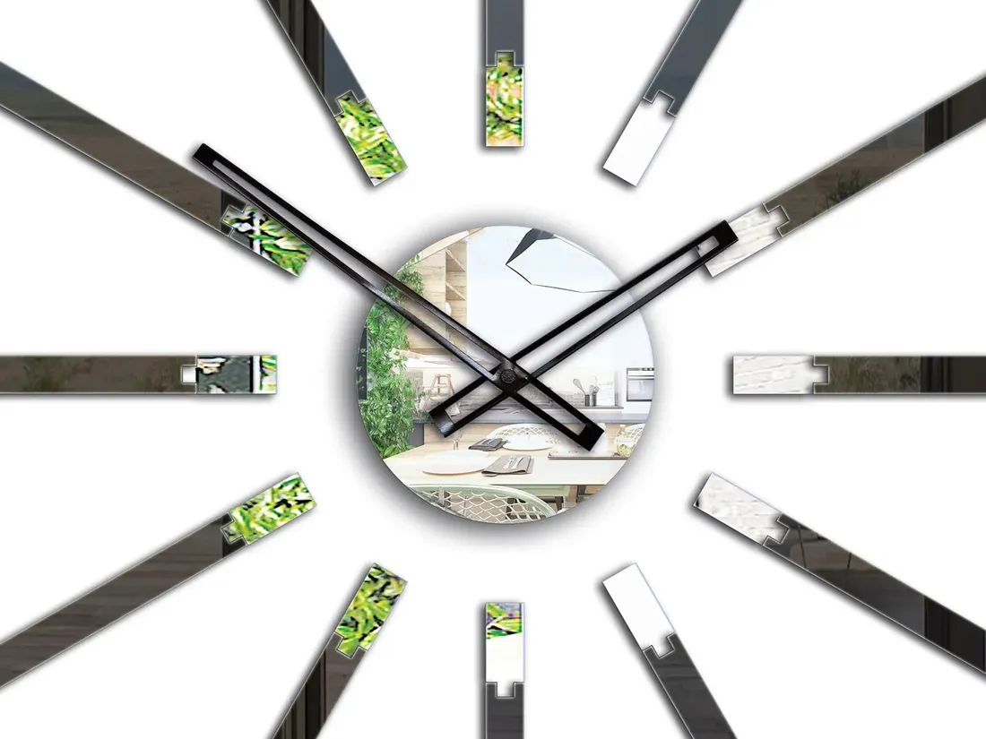 zegar-scienny-modernclock-sheen-czarny-cichy