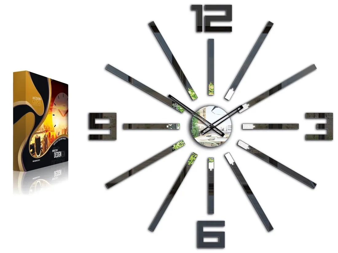 zegar-scienny-modernclock-sheen-czarny-cichy