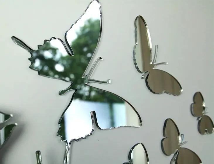 zegar-scienny-modernclock-motyle-lustro-mirror-zasilanie-baterie