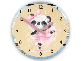 zegar-scienny-panda-baletnica-dla-dziecka-cichy