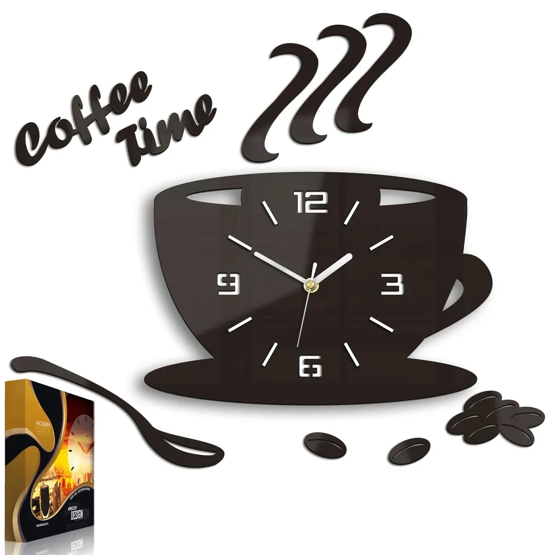 zegar-scienny-modernclock-filizanka-3d-wenge
