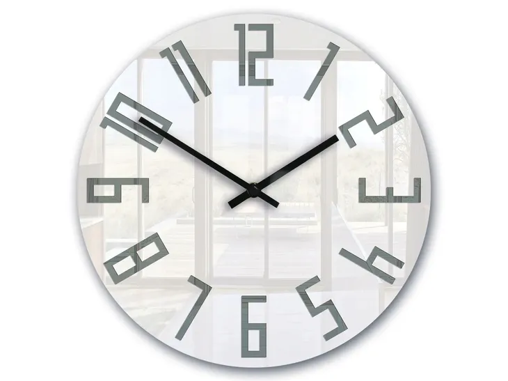 zegar-scienny-modernclock-slim-bialo-szary-cichy