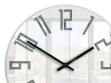zegar-scienny-modernclock-slim-bialo-szary-cichy-stan-nowy