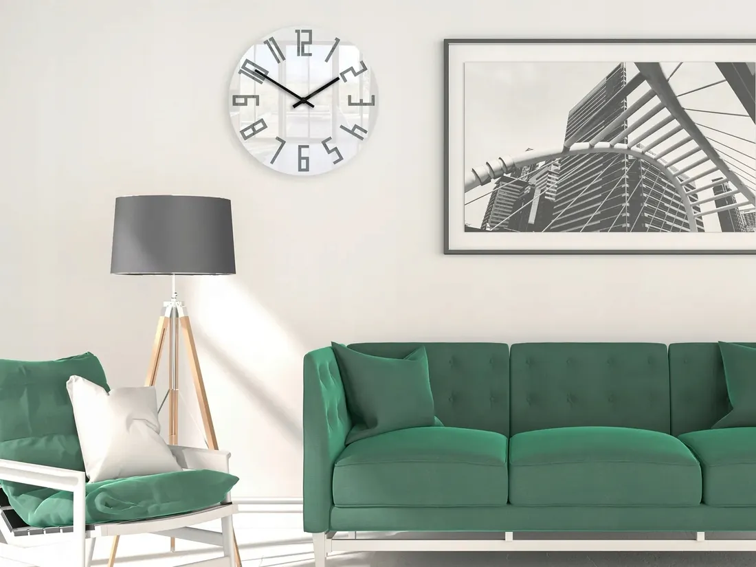 zegar-scienny-modernclock-slim-bialo-szary-cichy