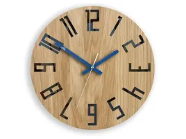 zegar-drewniany-dab-slim-wood-granat-modernclock