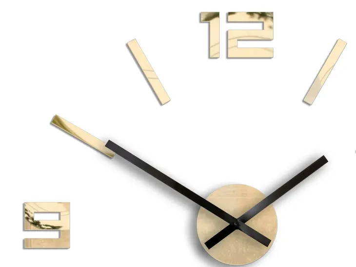zegar-scienny-modernclock-arabic-zlote-lustro-50-stan-nowy