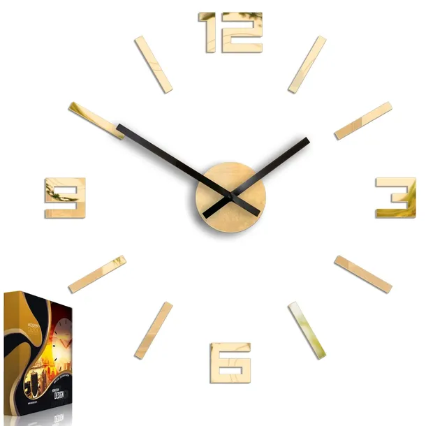 zegar-scienny-modernclock-arabic-zlote-lustro-50-kolor-zloty