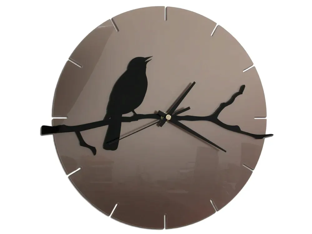 zegar-scienny-bird-ptak-piekny-kolory-premium