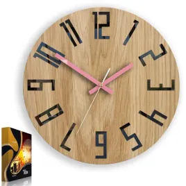 zegar-scienny-dab-slim-czarnoandrozowy-cichy-zegar-33cm-do-salonu