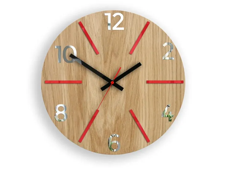 zegar-scienny-dab-aksel-red-andmirror-do-pokoju-marka-modernclock