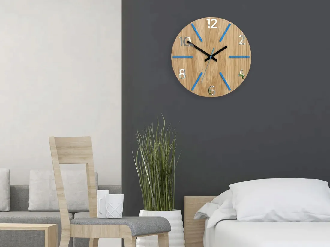 zegar-scienny-dab-aksel-blue-and-mirror-diy