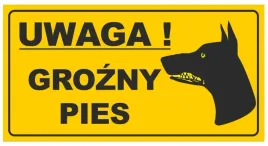 tablica-informacyjna-pcv-uwaga-grozny-pies-12x22