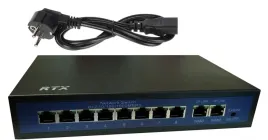 switch-rtx-8-portow-poe-do-250m-2porty-uplink