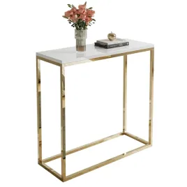 konsola-modern-zloty-chrom-80-cm-bialy-polysk