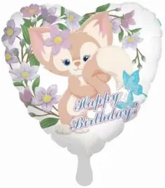 balon-serce-happy-birthday-lisek-urodziny-lis-45cm