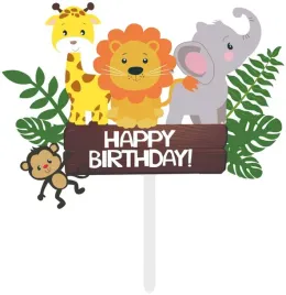 topper-na-tort-zwierzatka-zoo-happy-birthday-13-cm