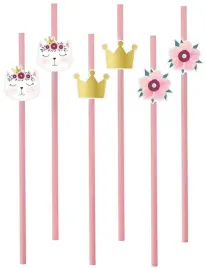 slomki-papierowe-rozowe-kotek-kot-urodziny-6-sztuk