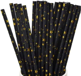 slomki-papierowe-czarne-w-zlote-gwiazdki-10-sztuk