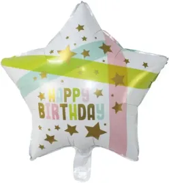 balon-foliowy-gwiazdka-happy-birthday-pastel-45-cm