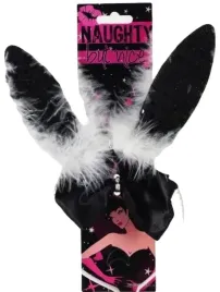 opaska-kroliczka-czarne-uszy-futerko-mucha-ogonek