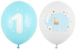 balony-na-roczek-chlopczyka-slonik-urodziny-2-sztuki