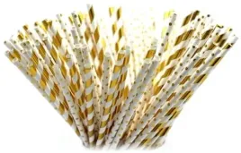 slomki-papierowe-zlote-paski-kropki-urodziny-10szt