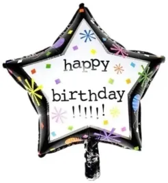 balon-foliowy-gwiazdka-czarna-happy-birthday-45-cm