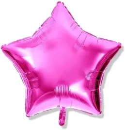 balon-gwiazdka-ciemnorozowa-fuksja-gwiazda-25-cm
