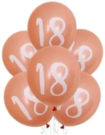 balony-na-18-urodziny-osiemnastka-rose-gold-5-szt